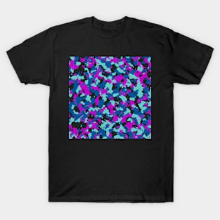 Purple Aqua Camouflage T-Shirt